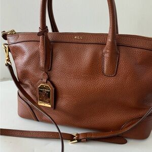 Ralph Lauren Fairfield leather satchel